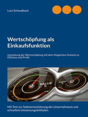 cover image of Wertschöpfung als Einkaufsfunktion